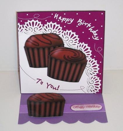 Birthday Chocolates Quick Card N 3D Decoupage by Pam Stubley