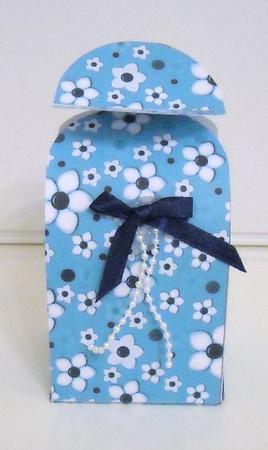Daisy Daisy in Bright Blue Truffle Style Gift Box by Pam Stubley