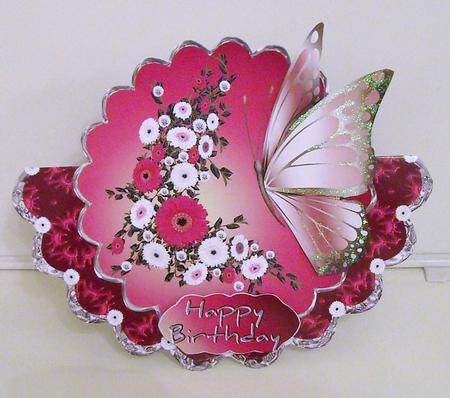 Gerberas Wobble Card by Pam Stubley