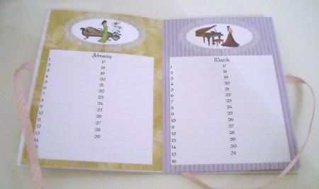 Birthday Planner Book - Evening Gown Parade by Pam Stubley