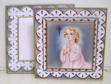 Preying Angel Anglaise Scallop Square 3D Card Kit by Pam Stubley