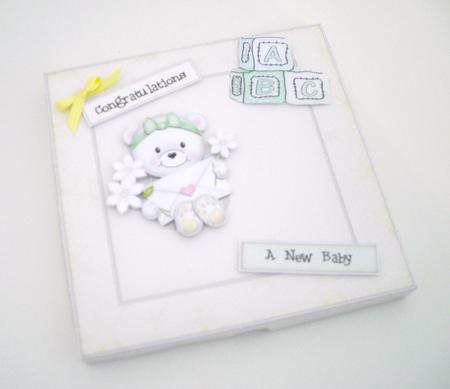3D New Baby Carousel Coordinating Card Box Kit by Pam Stubley