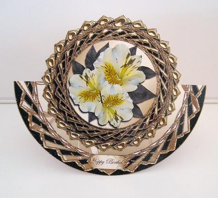 Flowers Over the Top Wobble Card/ Topper by Pam Stubley