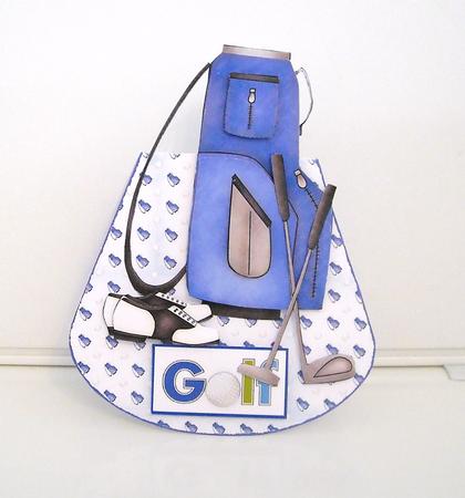 Golf-wobble Card by Pam Stubley