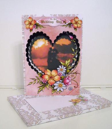 Sunset Wedding Layer Card by Pam Stubley
