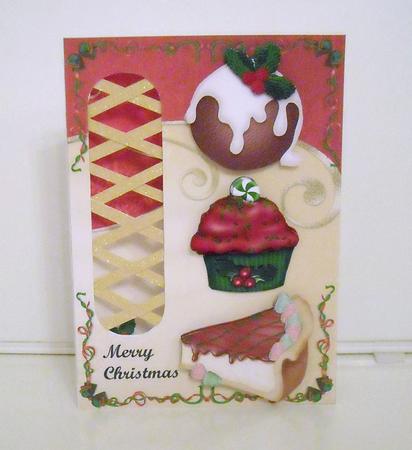 Christmas Baking Trellis Card Kit by Pam Stubley