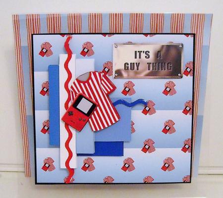 Cluster Card - It's a Guy Thing by Pam Stubley