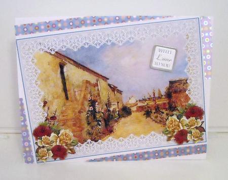 Climbing Roses in Garden by Pam Stubley