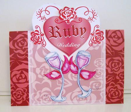 Ruby Wedding Anniversary - Over the Edge by Pam Stubley