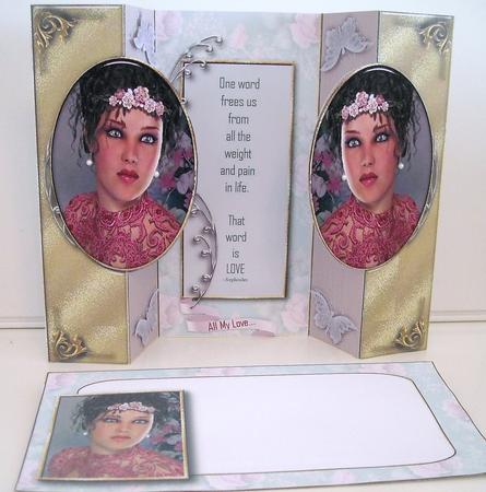 One Word Double Fold-back Card Kit by Pam Stubley