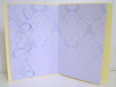 A4 Background Lavender Damask by Pam Stubley
