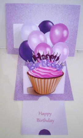 Slider-easel - Birthday Cupcake Pink by Pam Stubley