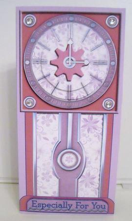 Lilac Tones Grandfather Clock by Pam Stubley