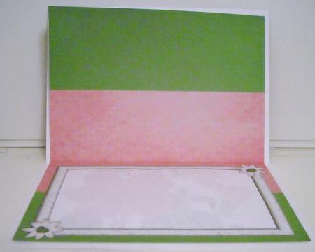 Hibiscus Watercolour Insert - Warm Pink & Grass Green by Pam Stubley