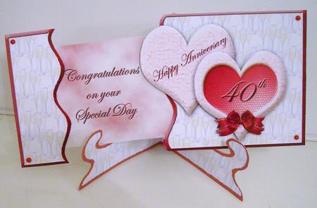 Slide-inside Anniversary - Ruby by Pam Stubley