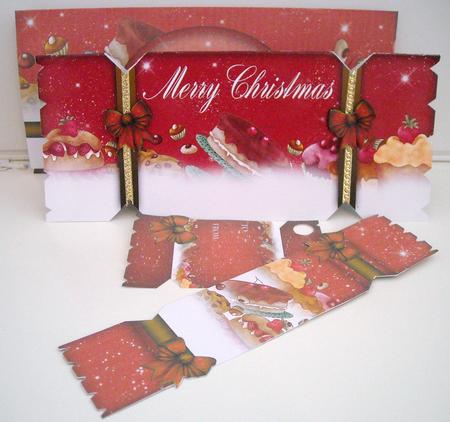 Tasty Treat Christmas Cracker Card Kit by Pam Stubley