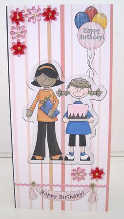 Birthday Girls Voucher Card by Pam Stubley