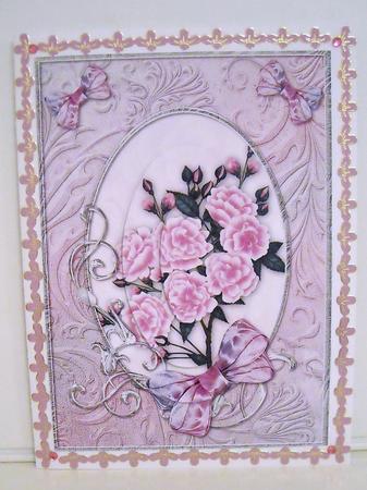 Pink Opalescent Bouquet Pyramid by Pam Stubley