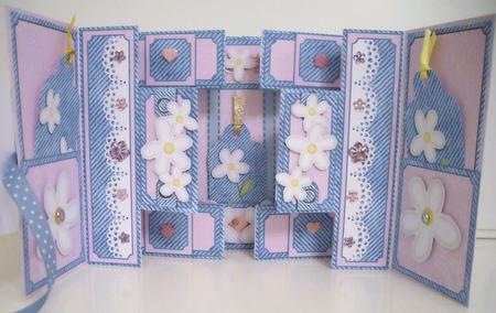 3D Denim N Daisies Double Tri Shutter Card Kit by Pam Stubley