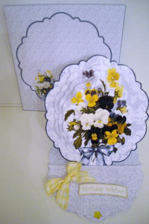 Pansy Easel Card Kit by Pam Stubley