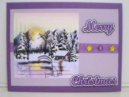 Christmas Scene with Bridge Pyramids by Pam Stubley