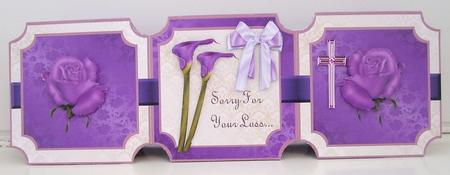 Sorry for Your Loss Dl Card by Pam Stubley