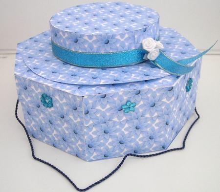 Blue Floral Hat Kit by Pam Stubley