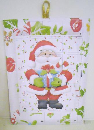 Santa Advent Calendar or Advent Card Topper A4 by Pam Stubley