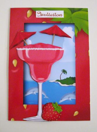 Tropical Cocktail - Strawberry Margarita by Pam Stubley