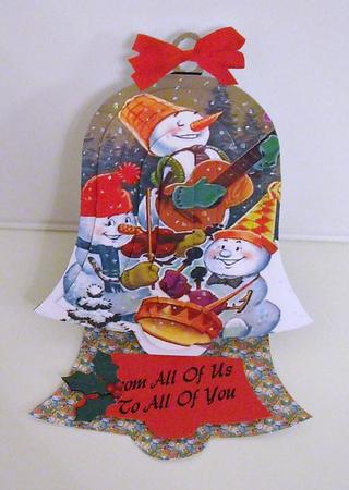 Caroling Snowmen Bell Easel Kit by Pam Stubley