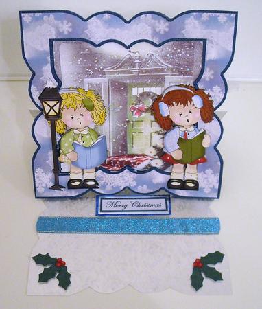 Carol Singers in the Lamplight by Pam Stubley