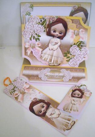 Cute Easel Birthday Card Kit by Pam Stubley