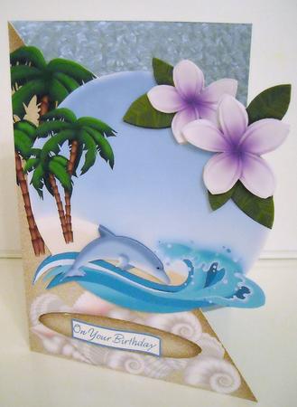Surfin Over the Edge Card Topper by Pam Stubley