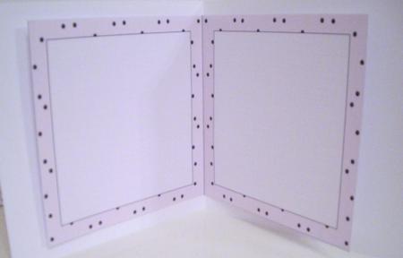 Pink and Polka Dots 5" Square Insert and Greeting Tags Set by Pam Stubley
