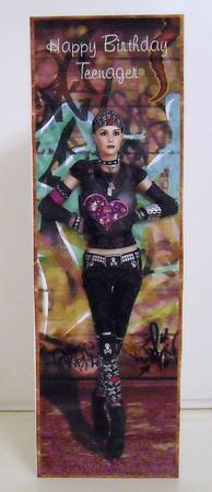 Teenage Rebellion Large Dl Card by Pam Stubley