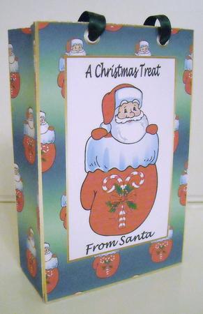 Christmas Santa Gift Bag by Pam Stubley