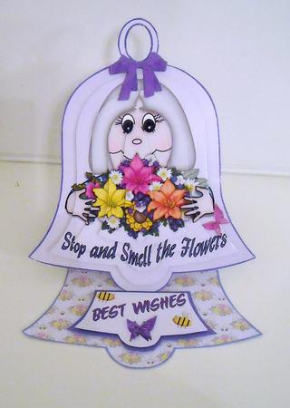 Stop and Smell the Flowers Bell Easel Kit by Pam Stubley
