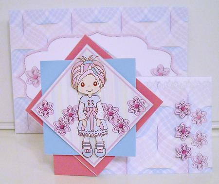 Twist Turn Card - Little Girl by Pam Stubley