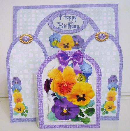 Archway Kit - Pansies by Pam Stubley