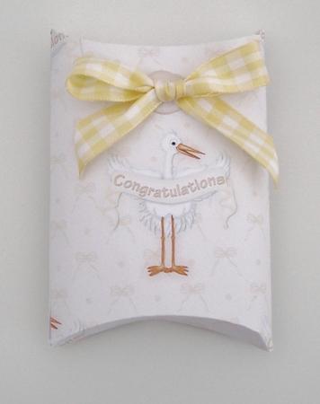 Baby Stork Neutral Backing Paper by Pam Stubley