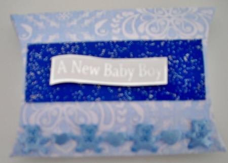 Shabby Chic Damask Backing Paper - Pale Sky Blue by Pam Stubley