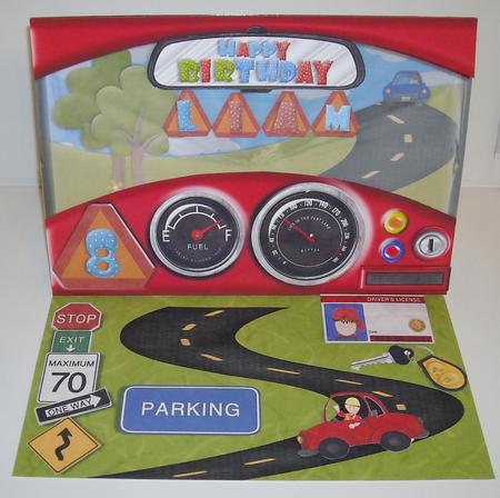 Beep Beep Birthday Xxl Easel Card Kit by Pam Stubley