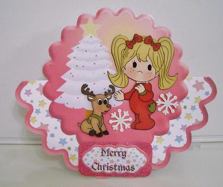 Christmas Wobbles - Baby Rudolph by Pam Stubley