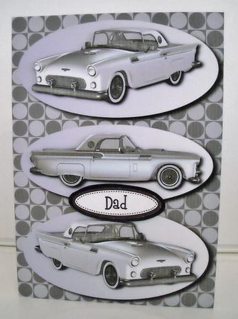 Classic Car T-bird - Silver by Pam Stubley