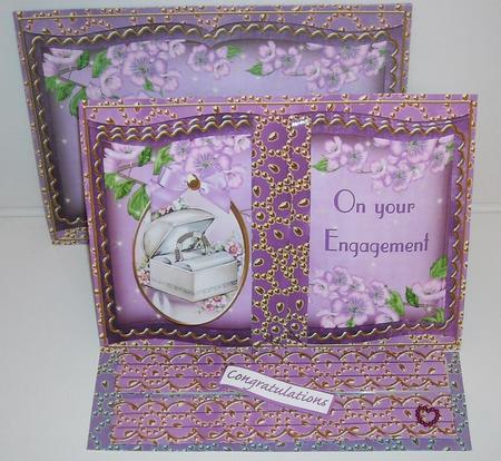 Lilac Ringbox Your Engagement 3D Easel Book Kit by Pam Stubley