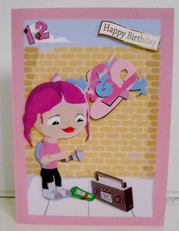 Graffiti Girl Card Featured Gallery Photo