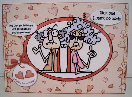 Stella and Gus the Anniversary Couple Quick Card by Pam Stubley