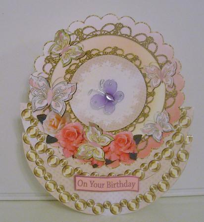 5 Butterflies & Roses Various Occasions Wobble Card 1 by Pam Stubley
