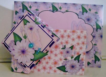 Twist Turn Card - Amethyst Flowers by Pam Stubley