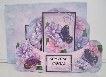 Plush Pink Flowers Calendar Push and Pull Card Kit by Pam Stubley